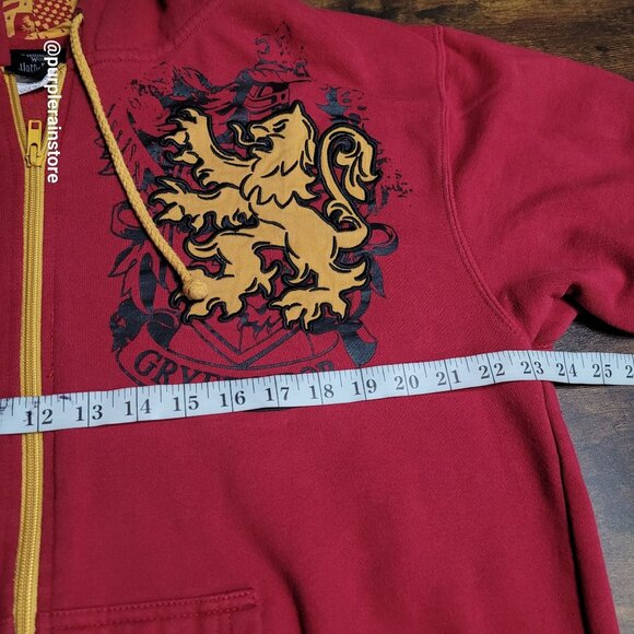 Universal Studio Harry Potter Gryffindor Zip Front Hoodie L The Wizarding World - Picture 8 of 14